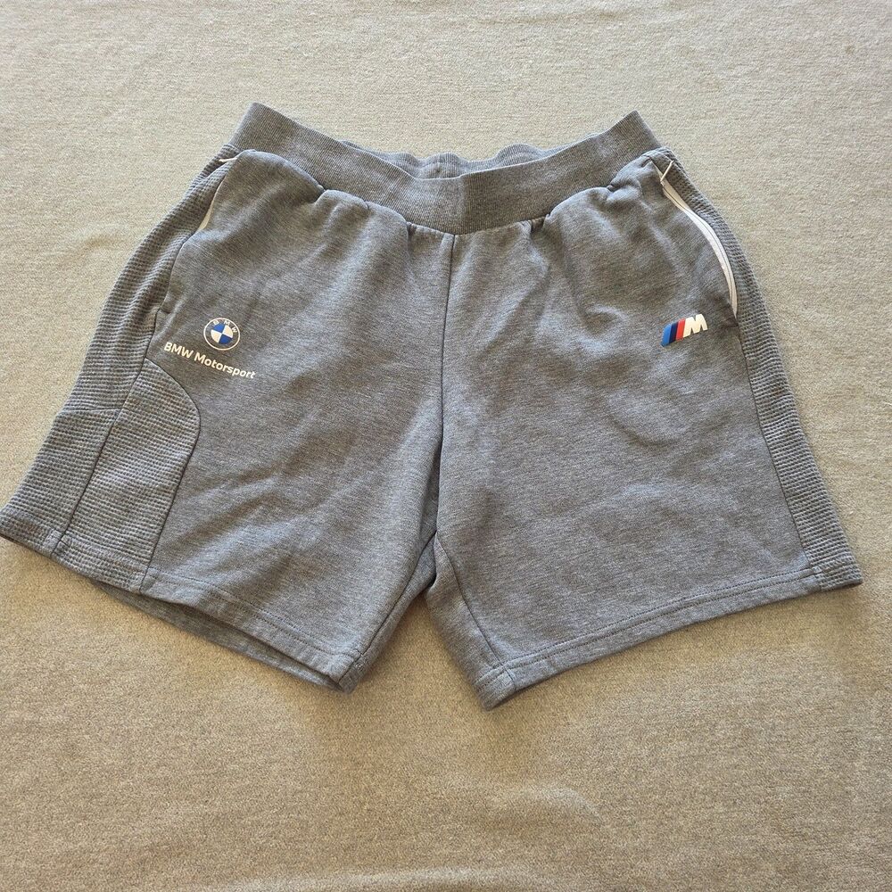Puma BMW Motorsports Shorts Men Size XL Grey Sweatshorts M Series